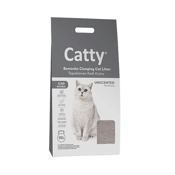 Catty Parfümsüz Kedi Kumu 10 Lt ürün görseli 1