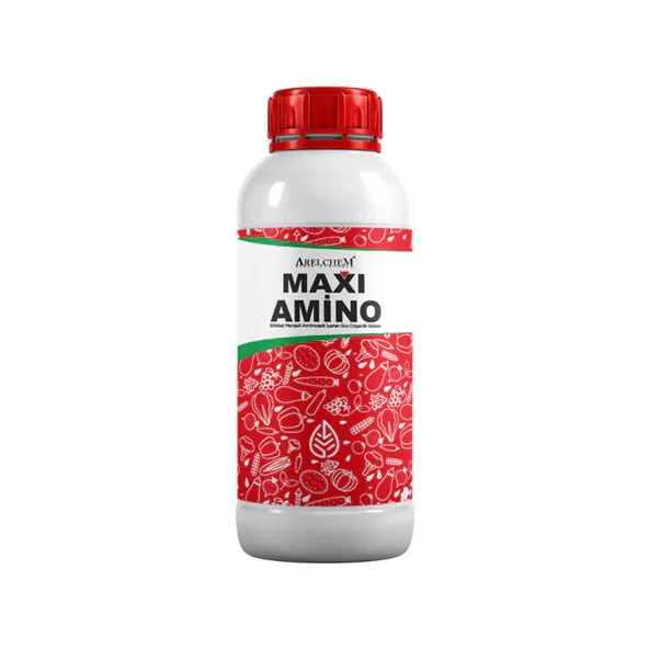 ARELCHEM MAXI AMINO (BİTKİSEL MENŞELİ AMİNNOASİT İÇEREN SIVI ORGANİK GÜBRE) 1 LT'LİK AMBALAJDA ürün görseli 1