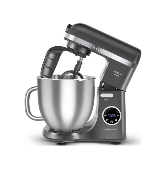 Karaca Mastermaid Chef Ultra D2000 W Dijital Ekranlı Hamur Yoğurma Makinesi Shadow Gray ürün görseli 1