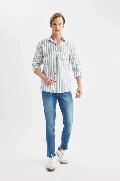 B4672 Carlo Skinny Fit Dar Paça Jean Pantolon ürün görseli 1