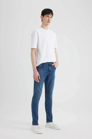B4671 Carlo Skinny Fit Dar Paça Jean Pantolon ürün görseli 1