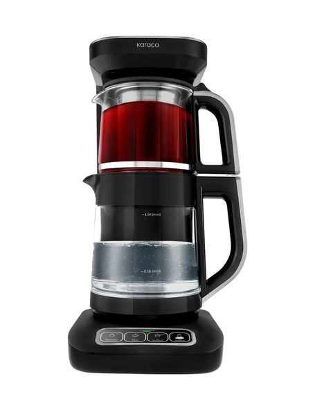 Karaca Çaysever Robotea Pro Connect 4 In 1 Konuşan Otomatik Cam Çay ve Filtre Kahve Demleme Makinesi Silver ürün görseli 1