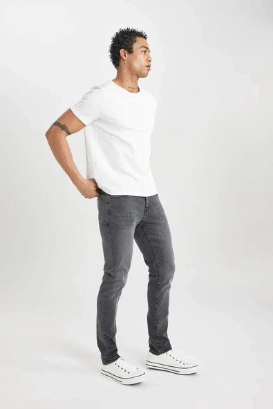 B3619 Carlo Skinny Fit Dar Paça Jean Pantolon ürün görseli 1