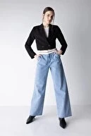 A0486 Geniş Paça Jean Pantolon ürün görseli 1