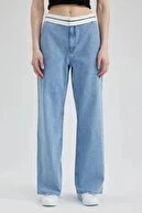 A0486 Geniş Paça Jean Pantolon - Resim 7