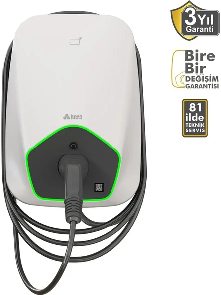 Hera ChargePack BC32A Smart Type2 Kablo 32A 22kW RFID Wifi Ethernet Bluetooth ürün görseli 1
