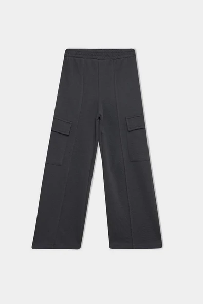 D0744 Wide Leg Bol Kargo Cepli Eşofman Altı ürün görseli 1