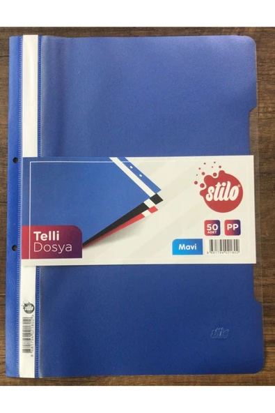 Telli Dosya Mavi 50li ürün görseli 1