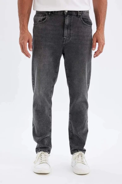 D2379 90s Slim Fit Dar Kalıp Jean Pantolon ürün görseli 1