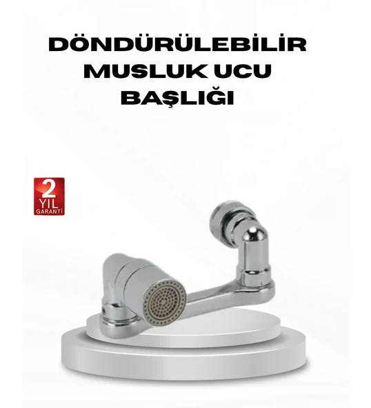 1080 Derece Musluk Aparatı - Tüm Lavabolara Uygun Esnek Başlık ve Su Akış Kontrolü ürün görseli 1