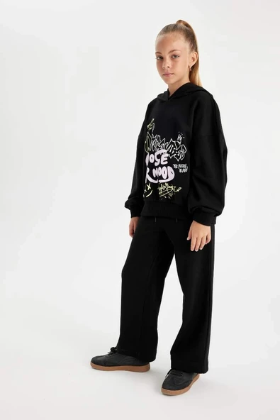 D0743 Wide Leg Geniş Paça Eşofman Altı - Resim 2