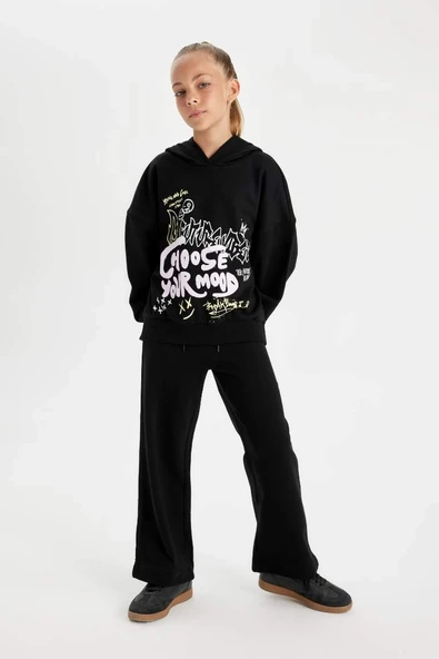 D0743 Wide Leg Geniş Paça Eşofman Altı ürün görseli 1