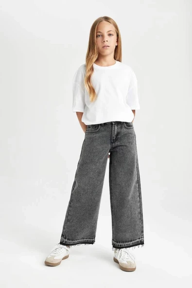 C8536 Wide Leg Geniş Paça Pantolon - Resim 2