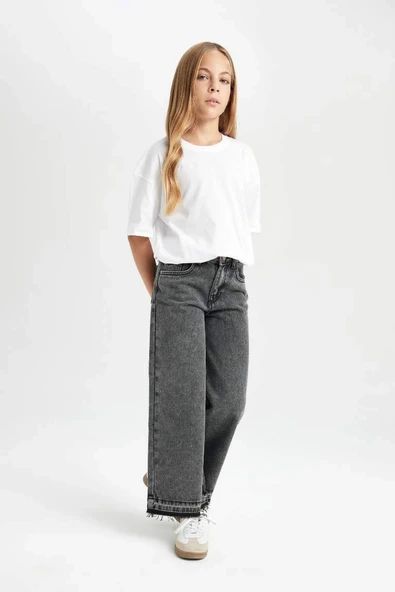 C8536 Wide Leg Geniş Paça Pantolon - Resim 3