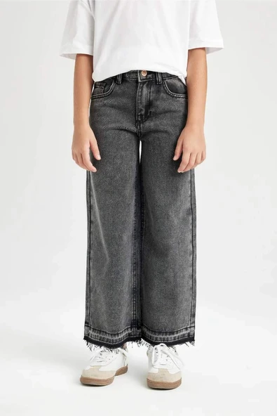 C8536 Wide Leg Geniş Paça Pantolon - Resim 4