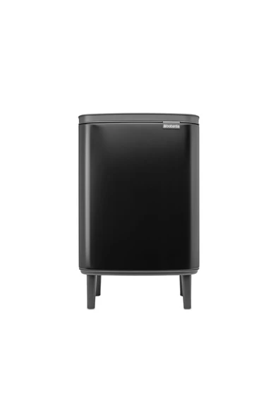 Brabantia BO HI MAT SİYAH AYAKLI ÇÖP KUTUSU 12L ürün görseli 1