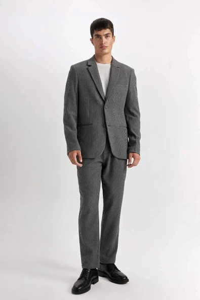 D3704 Tailored Regular Fit Düz Paça Pantolon ürün görseli 1