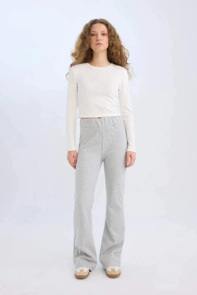 E4387 Wide Leg Geniş Paça Esnek Belli Uzun Boy Eşofman Altı ürün görseli 1
