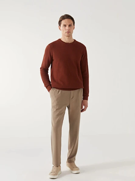 LCW Vision Kahverengi Slim Fit Erkek Pantolon ürün görseli 1