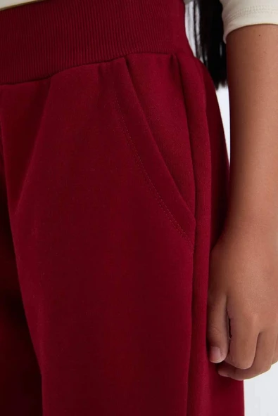D7008 Beli Paçası Lastikli Cepli Basic Düz Jogger Eşofman Altı - Resim 5