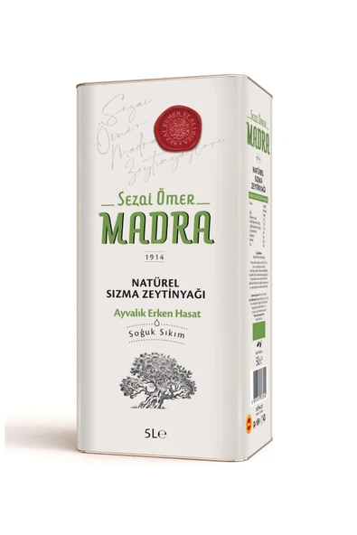 SEZAİ ÖMER MADRA 5 LT ERKEN HASAT ZEYTİNYAĞI ürün görseli 1