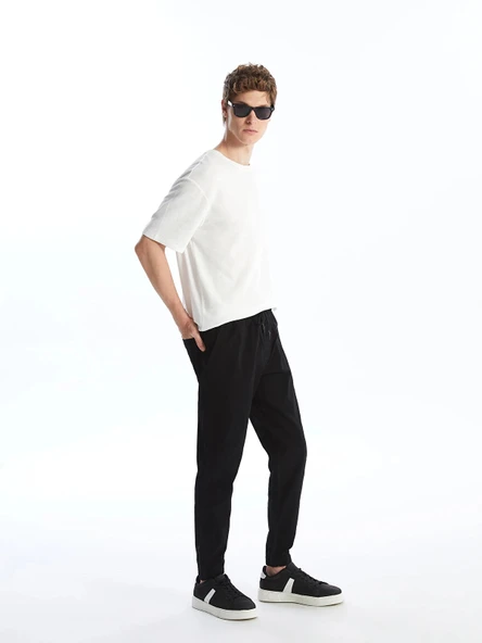 XSIDE SİYAH Standart Kalıp Gabardin Erkek Pantolon ürün görseli 1