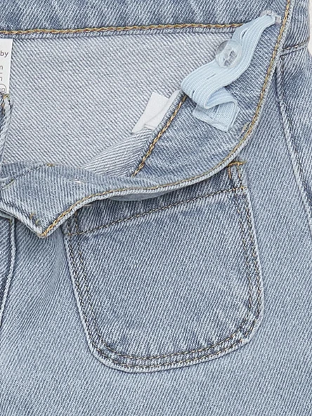 LCW baby Mavi Basic Kız Bebek Jean Pantolon - Resim 5