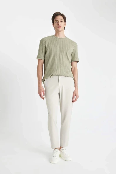 C7508 Tailored Fit Basic Düz Paça Her Yöne Esneyen Cepli Pantolon ürün görseli 1