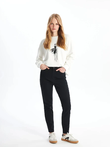 LCW Jeans SİYAH Slim Fit Kadın Jean Pantolon ürün görseli 1