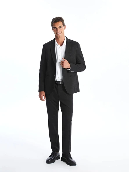 LCWAIKIKI Formal Siyah Slim Fit Erkek Pantolon ürün görseli 1