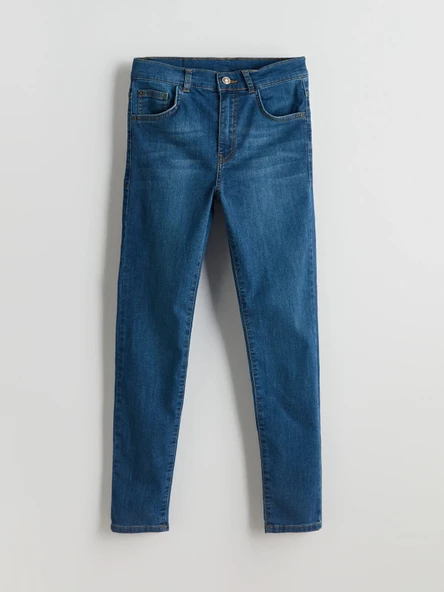 LCW Kids İNDİGO Beli Ayarlanabilir Lastikli Erkek Çocuk Jean Pantolon ürün görseli 1