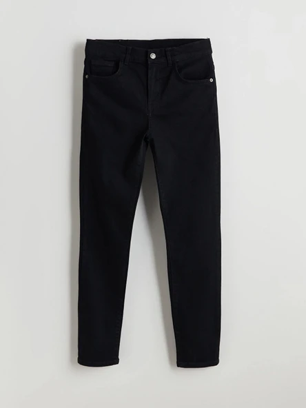 LCW Kids SİYAH Beli Ayarlanabilir Lastikli Erkek Çocuk Jean Pantolon ürün görseli 1
