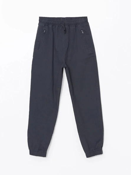 LCW Kids ANTRASİT Beli Lastikli Erkek Çocuk Jogger Pantolon ürün görseli 1