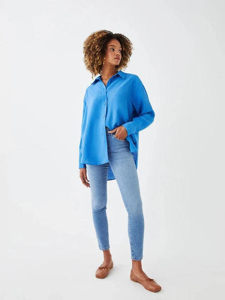 LCW Jeans İNDİGO Slim Fit Kadın Jean Pantolon ürün görseli 1