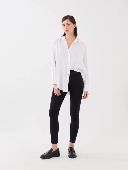LCW Jeans SİYAH Yüksek Bel Jüpiter Süper Skinny Fit Kadın Jean Pantolon ürün görseli 1