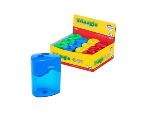 Mileo Kalemtraş Triangle İkili Hazneli 6743 (24 Lü Paket) ürün görseli 1