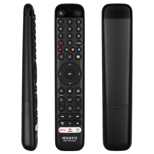 RM-L1508 TCL Max Netflix Youtube Prime Video Tuşlu LCD Led TV Kumanda ürün görseli 1
