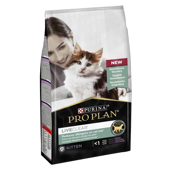 Pro Plan LiveClear Kitten Hindili Yavru Kedi Maması 1.4 kg ürün görseli 1