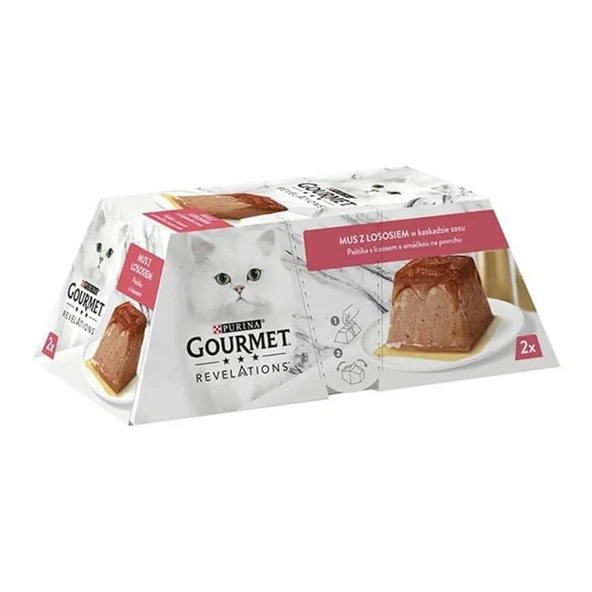 ProPlan Gourmet Revelations Somon Balıklı Kedi Konservesi 2x57gr ürün görseli 1