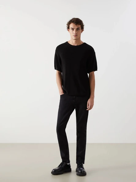 LCW Jeans SİYAH 750 Slim Fit Erkek Jean Pantolon ürün görseli 1