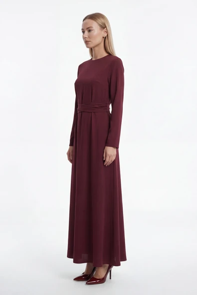 BORDO ELBİSE - Resim 4