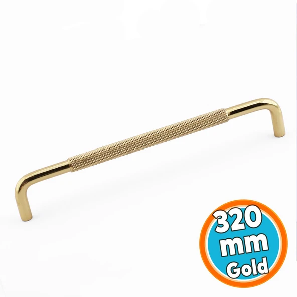 Metal Kulp 320 mm 32 cm Mobilya Çekmece Dolap Dolabı Modern Kapak Kulpları Altın Gold ürün görseli 1