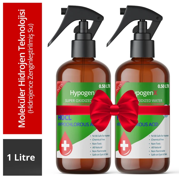 HypogenX Genel Temizlik Solüsyonu - 1 Litre Sprey Başlıklı (Hipokloröz Asit Bazlı,Alkolsüz) ürün görseli 1
