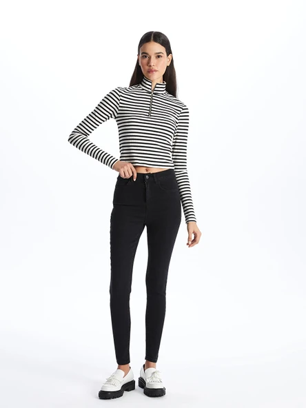 LCW Jeans SİYAH Jüpiter Süper Skinny Fit Kadın Jean Pantolon ürün görseli 1