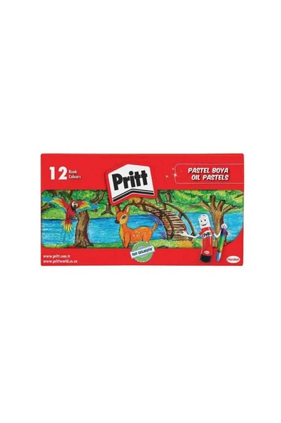 Pritt Pastel Boya 12'Li Karton Kutu No:1048061 ürün görseli 1