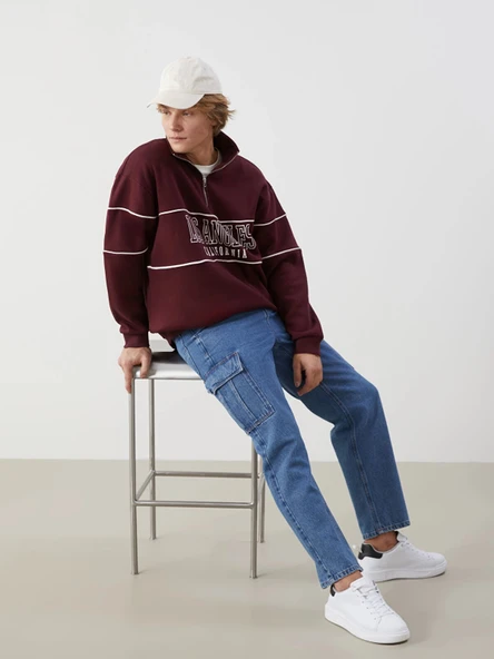 XSIDE İNDİGO Baggy Fit Erkek Jean Pantolon ürün görseli 1