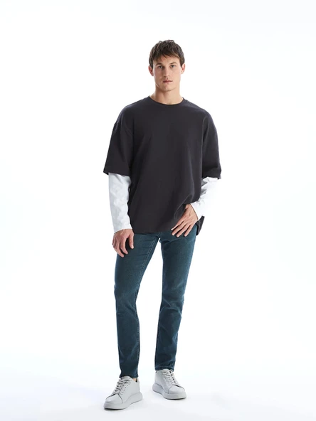 LCW Jeans YEŞİL 750 Slim Fit Erkek Jean Pantolon ürün görseli 1