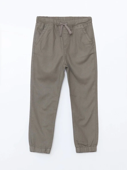 LCW Kids HAKİ Beli Lastikli Erkek Çocuk Jogger Pantolon ürün görseli 1