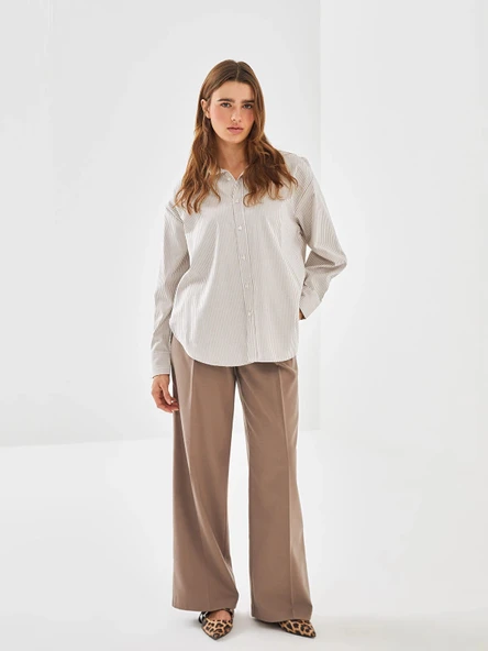 LCW Vision BEJ Loose Fit Kadın Pantolon ürün görseli 1