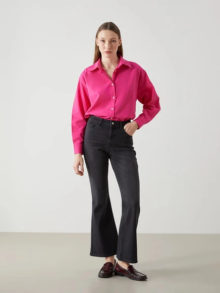 LCW Jeans GRİ Mars Flare Kadın Jean Pantolon ürün görseli 1